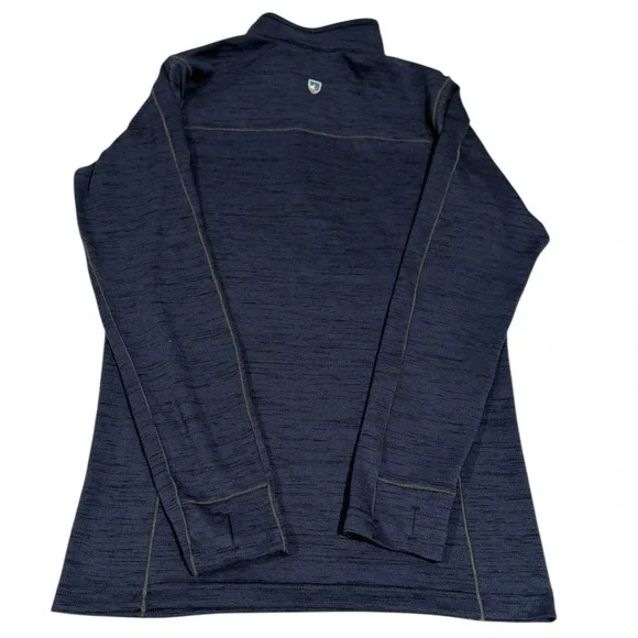 Kuhl 1/4 Zip Pullover Sweater Youth L 14-16 Blue Hiking Outdoors - Picture 2 of 14